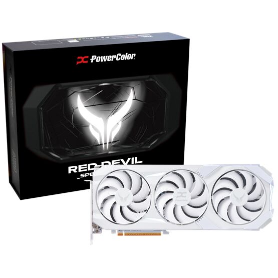 PowerColor AMD RX 9070 XT Red Devil Spectral White 16GB GDDR6 - R...