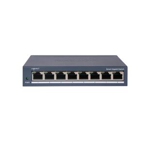 Hikvision DS-3E1508-EIV2 8-Port Gigabit Ethernet Switch Front View - Hikvision Switch