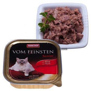 Animonda Vom Feinsten Senior Marhahúsos macskaeledel 100g, nedves táp idős macskák számára - Animonda