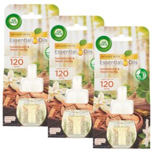 Air Wick Szantálfa és Lágy vanília utántöltő elektromos légfrissítő készülékhez 3x19ml 128091765