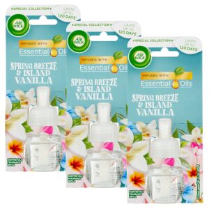 Air Wick Tavaszi szellő és vanília Utántöltő elektromos légfrissítő készülékhez 3x19ml 128094479