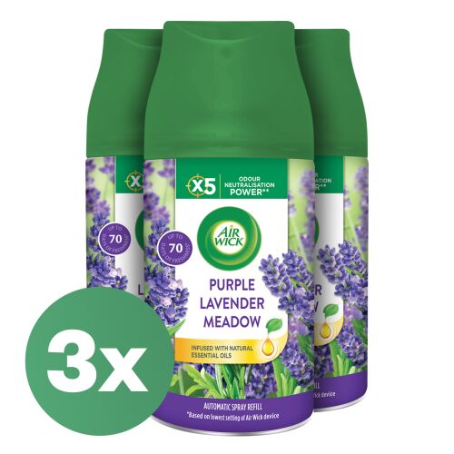 Air Wick Freshmatic Purple Lavender Field Reîncărcare pentru odorizator de aer automat 3x250ml 141187707