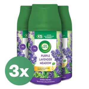 Air Wick Freshmatic Purple Lavender Field Wkład do automatycznego odświeżacza powietrza 3x250ml 141187707 - Air Wick Automatyczny odświeżacz powietrza