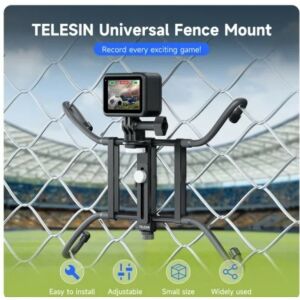 Suport universal pentru gard TELESIN pentru GoPro Hero, Insta 360, Osmo Action, iPhone, Samsung - Accesorii pentru camere de acțiune