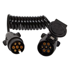 Spirálkábel 7 tűs – 1,5 m-es pótkocsi hosszabbító 128095596 - Jármű csatlakozó és szerelvény