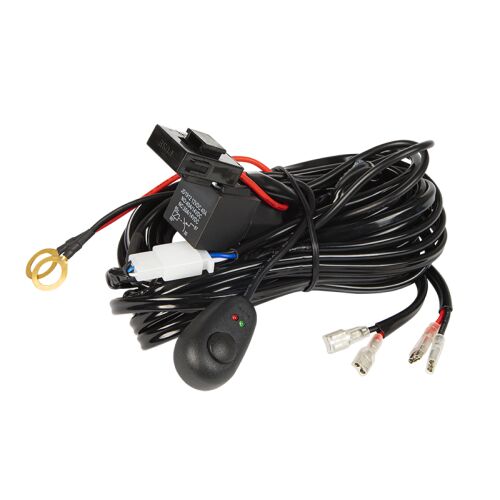 Autós külső lámpa rögzítőkészlet kapcsolóval, relével és biztosítékkal a könnyű telepítéshez