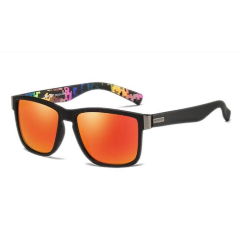 DUBERY polarizált uniszex napszemüveg, narancssárga tükörlencse, mintás szár 139173875