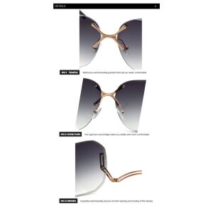 WHO CUTIE luxus színátmenetes napszemüveg 135916025 - Női napszemüveg