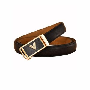 Divat valódi bőr öv, fémdíszes csattal - 100 cm 135915433 - Női öv