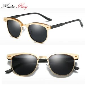 BRUNO DUNN polarizált arany-keretes napszemüveg, ultrakönnyű 139180176 - Férfi napszemüveg