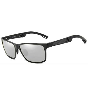 KINGSEVEN extravagáns polarizált férfi napszemüveg ezüst lencsével 139145163 - Férfi napszemüveg