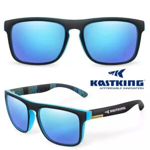KASTKING polarizált férfi napszemüveg, kék tükörlencse, mintás szárral 139160612 - Férfi napszemüveg