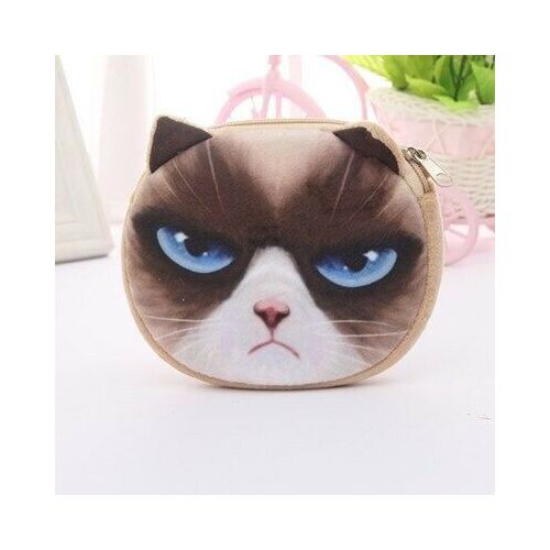 Cuki mini plüss táska, morcos macskás 2. 139146571