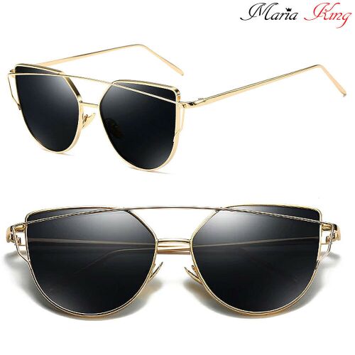 Divatos cat eye napszemüveg, arany kerettel 139169188