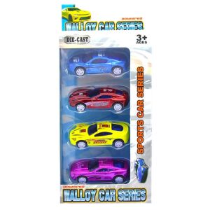 Fém autókészlet, 4 db, „Matchbox”, dobozos