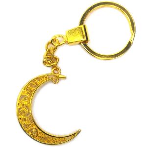 HOLD (2) kulcstartó, arany színben