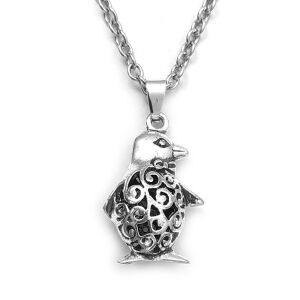 Pingvines gyerek nyaklánc medállal, ezüst színű