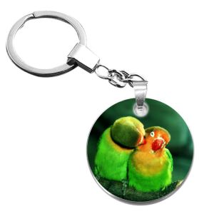 Papagájszerelem kulcstartó