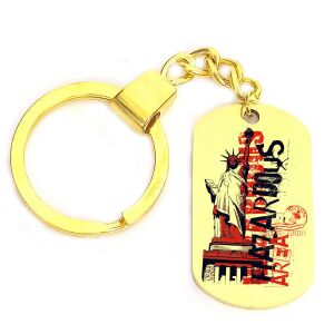 Hazardous Area N.Y.  kulcstartó több színben