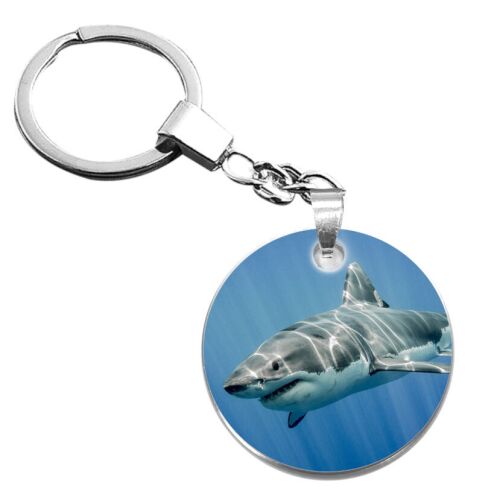 Cápás kulcstartó, rozsdamentes acél kulcskarika cápa képpel