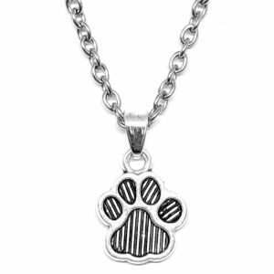 Tappancs gyerek nyaklánc medállal, ezüst színű