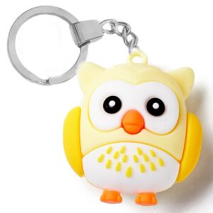 Vicces baglyos kulcstartó, táskadísz