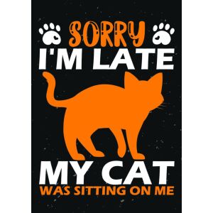 Puzzle – Bocs, hogy késtem, a macskám rajtam ült (120 db-os)