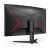 Stražnji pogled na zakrivljeni gaming monitor AOC C32G2ZE/BK 31,5 inča
