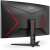 AOC C32G2ZE/BK Gaming Monitor - Angled Rear View