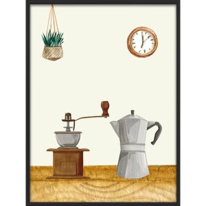 Falikép – Kotyogós kávéfőző (videóvetítő opcióval)
