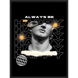 Falikép – Mindig légy BOLDOG (videóvetítő opcióval)