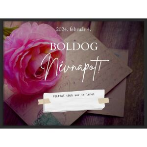 Falikép – Boldog Születésnapot egyedi adatokkal 15. (videóvetítő opcióval)