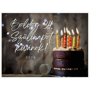 Falikép – Boldog Születésnapot egyedi adatokkal 9. (videóvetítő opcióval)