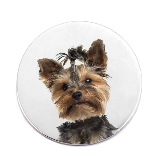 Kutyás kitűző Yorkshire Terrier kutya képpel - Kitűző és jelvény