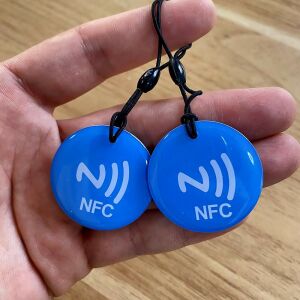 Videó- fotóvetítő NFC biléta, videót, zenét, linket küld mobilra - Kék