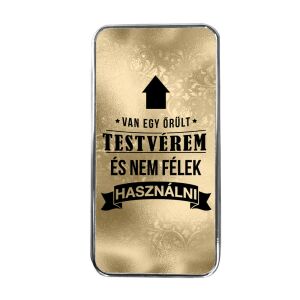 USB kétoldalas öngyújtó, Van egy őrült Testvérem... (dobozban), egyedi felirattal és fotóval is, több színben 139178846 - Konyhai eszköz