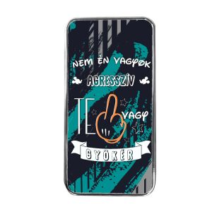 USB kétoldalas öngyújtó, Nem én vagyok agresszív, te vagy gyökér... (dobozban), egyedi felirattal és fotóval is, több színben