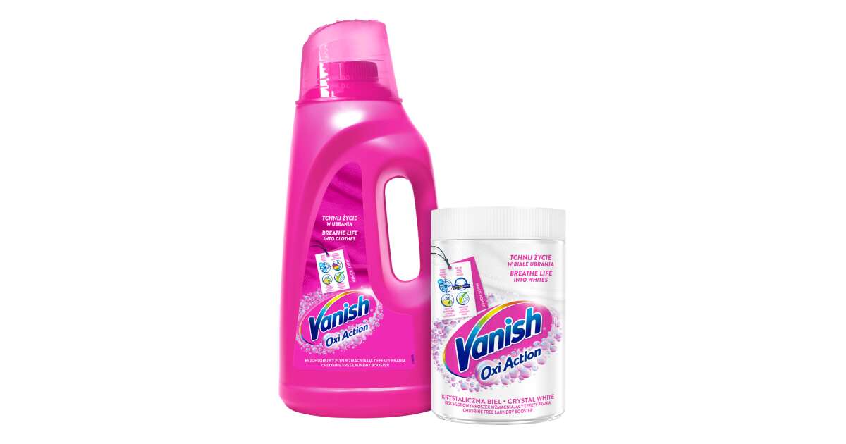 Vanish - Liquid Fabric Stain Remover 3L + 1L Pink