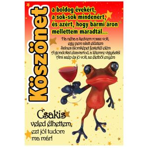 Puzzle – Köszönet a boldog évekért... üzenettel (120 db-os)