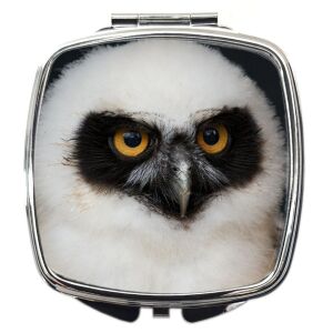 Sminktükör baglyos mintával (feliratozható)