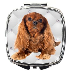 Sminktükör kutyás mintával 1. (feliratozható)