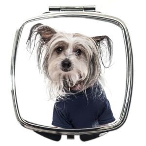 Sminktükör kutyás mintával 2. (feliratozható)