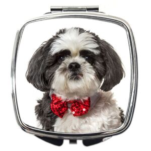 Sminktükör kutyás mintával 5. (feliratozható)