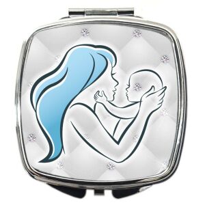 Sminktükör Anya gyermekével grafikával (feliratozható), több színben