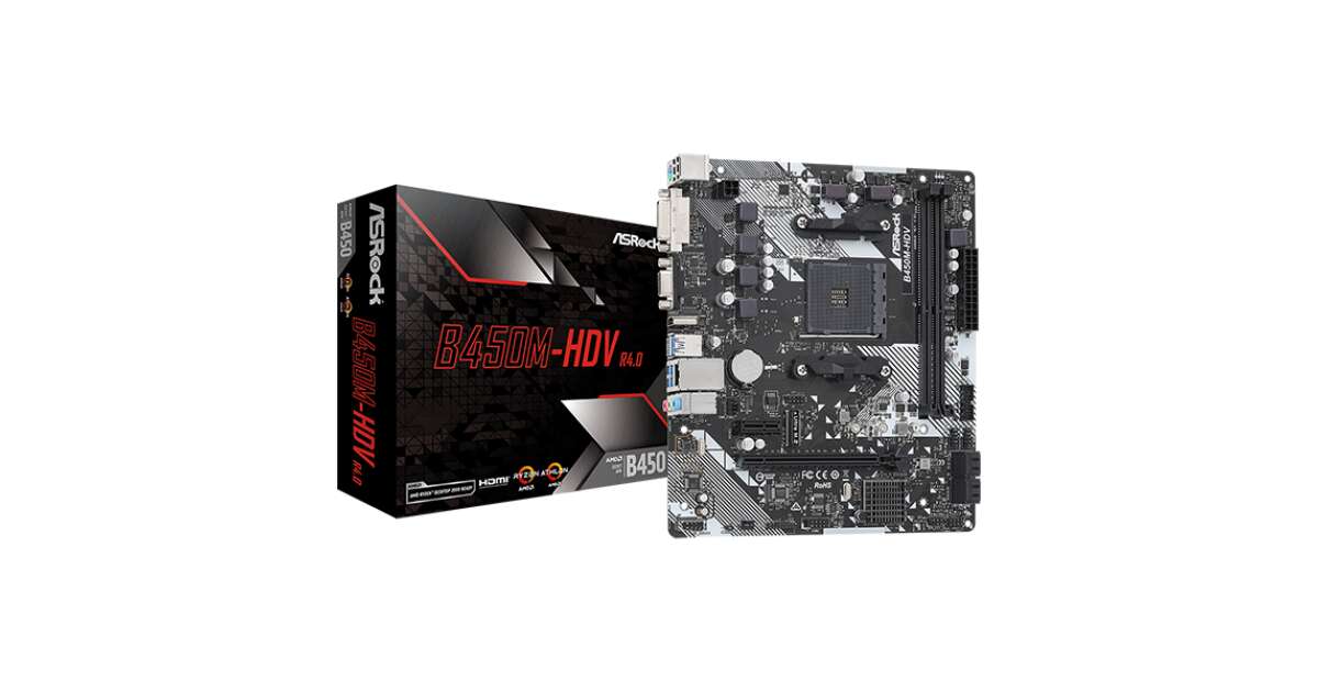 Asrock B450M-HDV AMD B450 AM4 socket Micro ATX