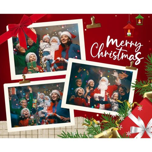 Üzenőkártya a Te feliratoddal és fényképpel, több méretben, karácsony 135912082