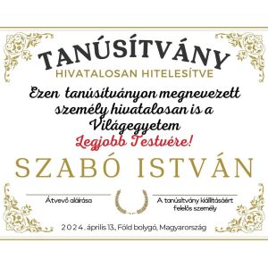 Üzenőkártya átírható feliratokkal, több méretben, Legjobb Testvér 135912039 - Előnyomott papír