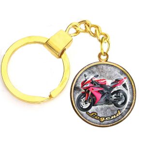 CARSTON Elegant Yamaha Legend medál lánccal vagy kulcstartóval, ezüst vagy arany színben