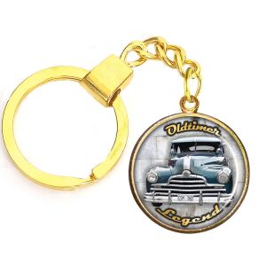 CARSTON Elegant Oldtimer Pontiac kulcstartó ezüst vagy arany színben