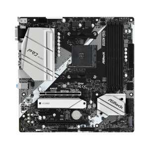 ASRock B550M Pro4 AMD B550 AM4 utičnica Micro ATX matična ploča, prednji pogled - AMD